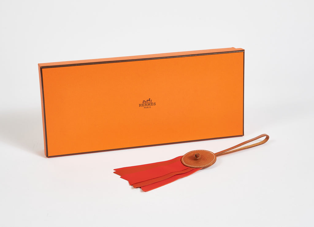 Hermès Red Paddock Flot Ribbon Charm