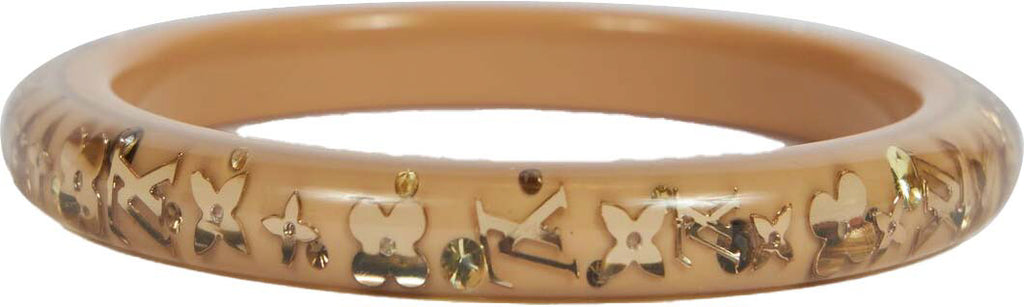 Louis Vuitton Lucite Inlay Logo Bangle