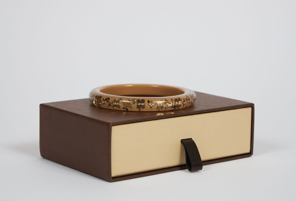 Louis Vuitton Lucite Inlay Logo Bangle