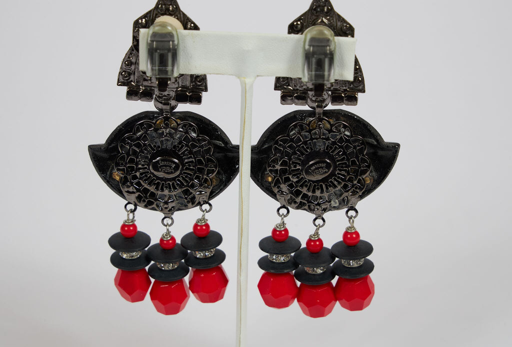 Vrba Original Art Deco Dangle Earrings