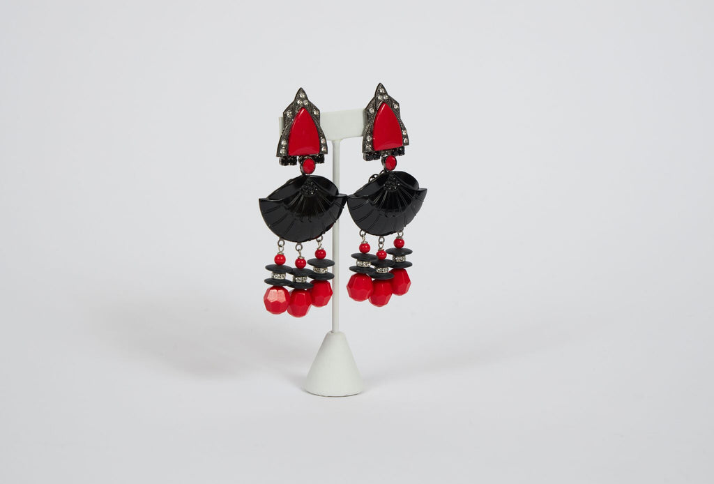 Vrba Original Art Deco Dangle Earrings