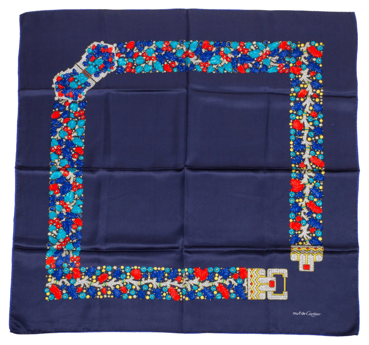 Cartier Silk Twill Jewel Scarf