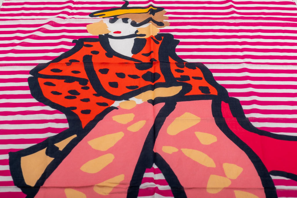 Sonia Rykiel Cotton Figurine Scarf