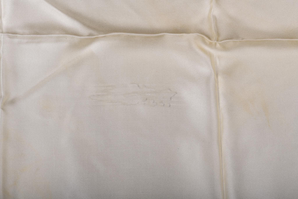 Bruberry White & Blue Crest Silk Scarf