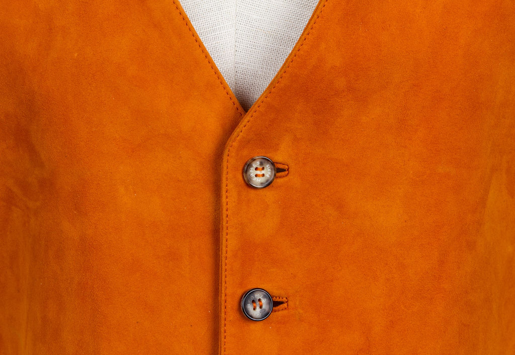 Hermès Lambskin Vest and Pants Set
