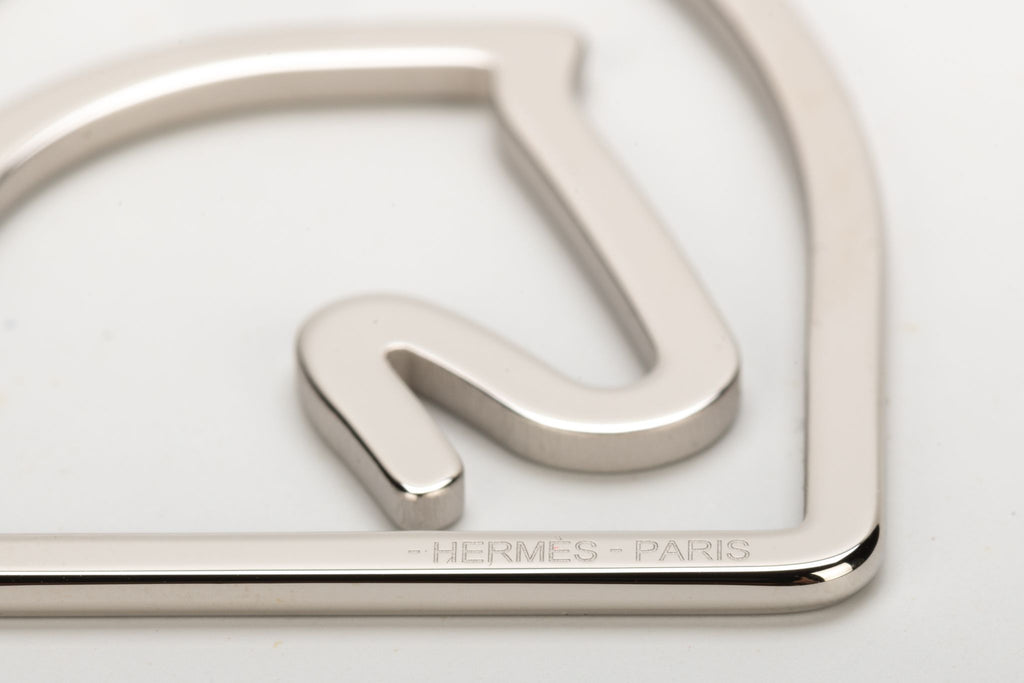 Hermes BNIB Horse Head Silver Bookmark