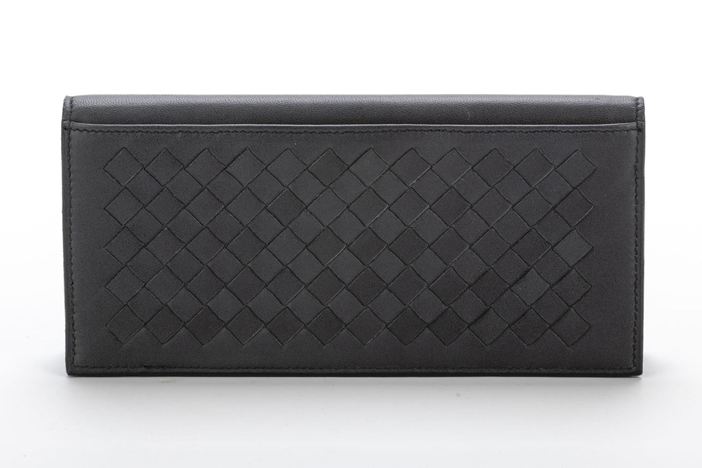 Bottega Intrecciato Gray Wallet Unisex
