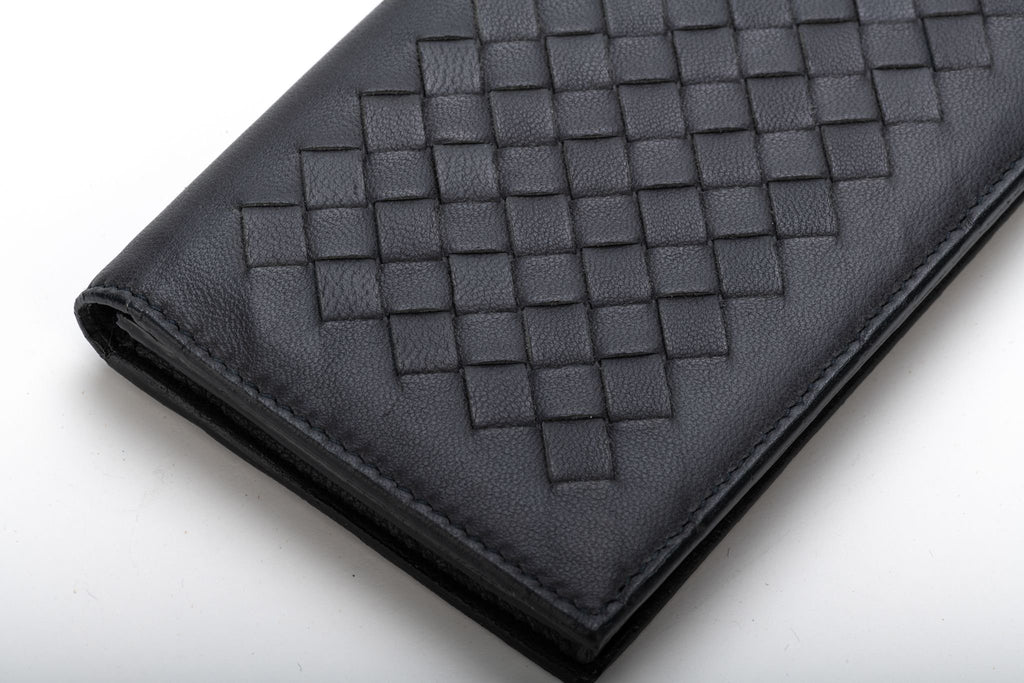 Bottega Intrecciato Gray Wallet Unisex