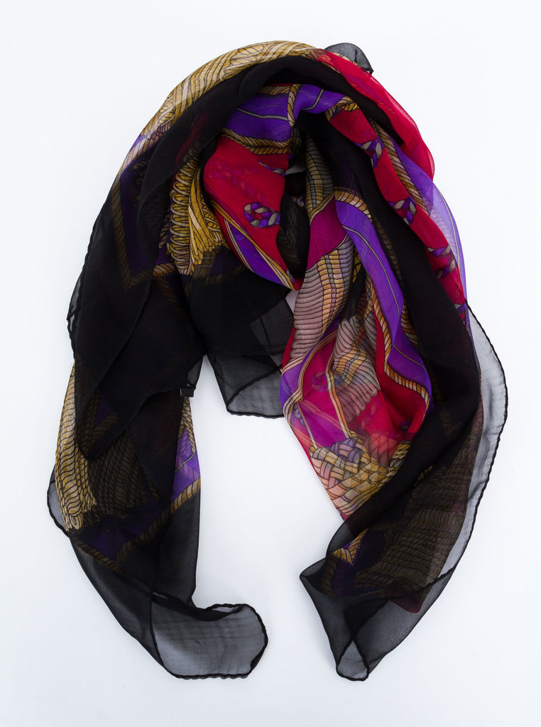 Ferragamo Silk Chiffone Shawl