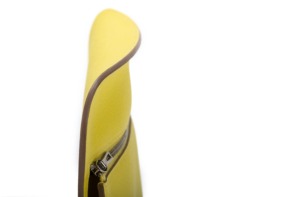 Hermès Lemon Yellow Epsom Clutch