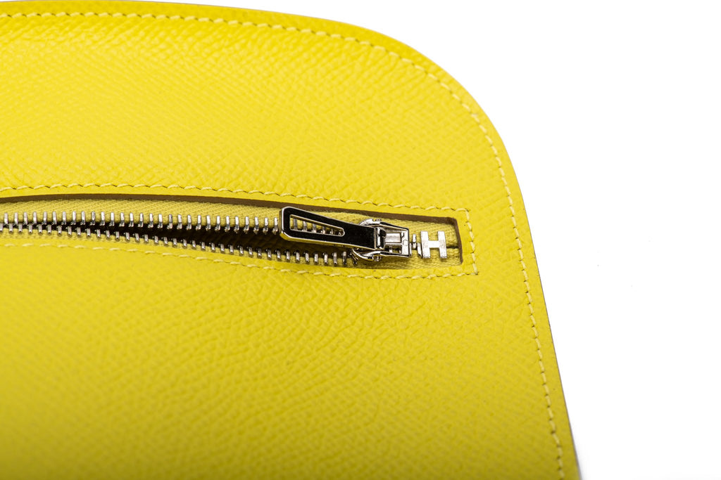 Hermès Lemon Yellow Epsom Clutch