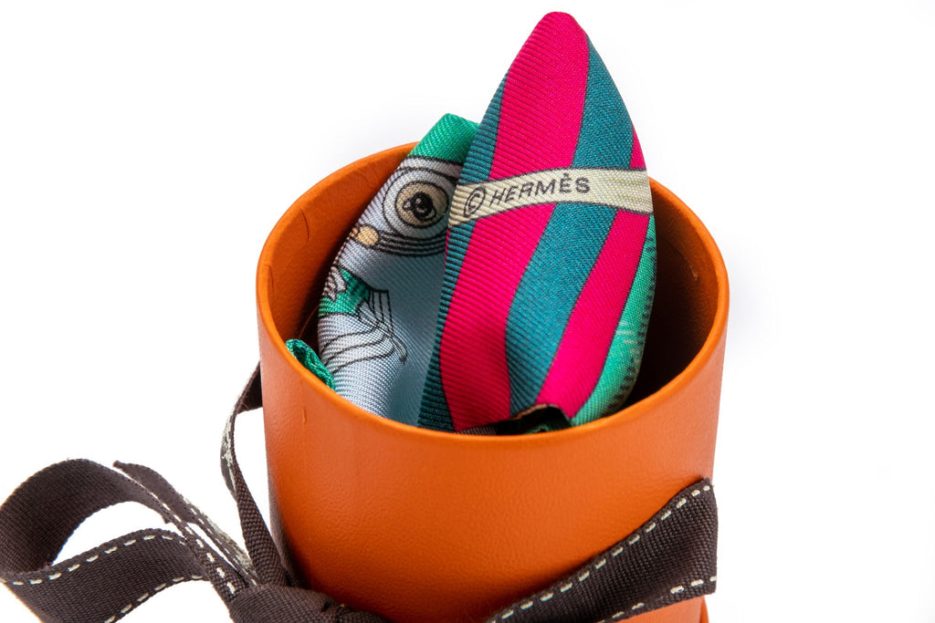 Hermès NIB Green Sellier Twilly Scarf