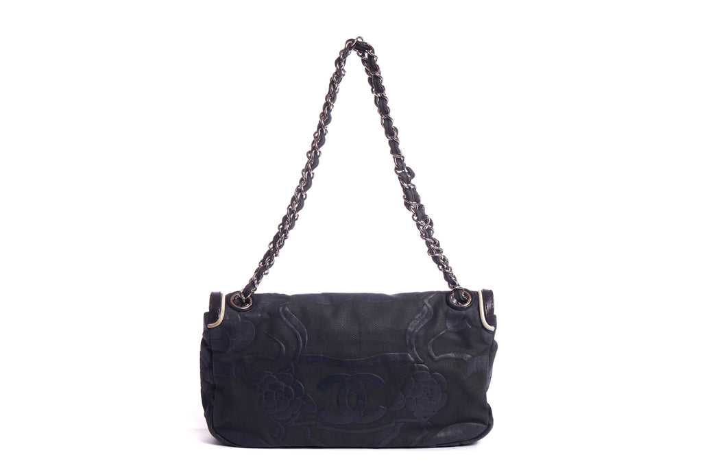 Chanel Olive Green & Silicon Logo Flap