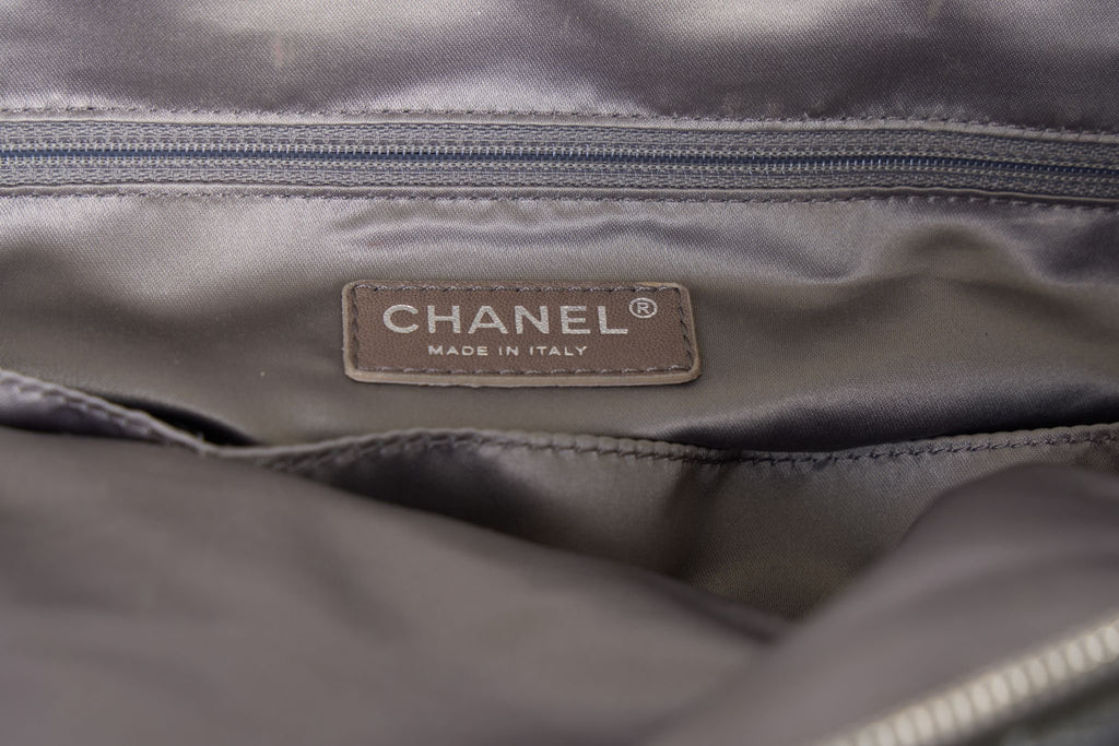 Chanel Gray Distressed Large Tote