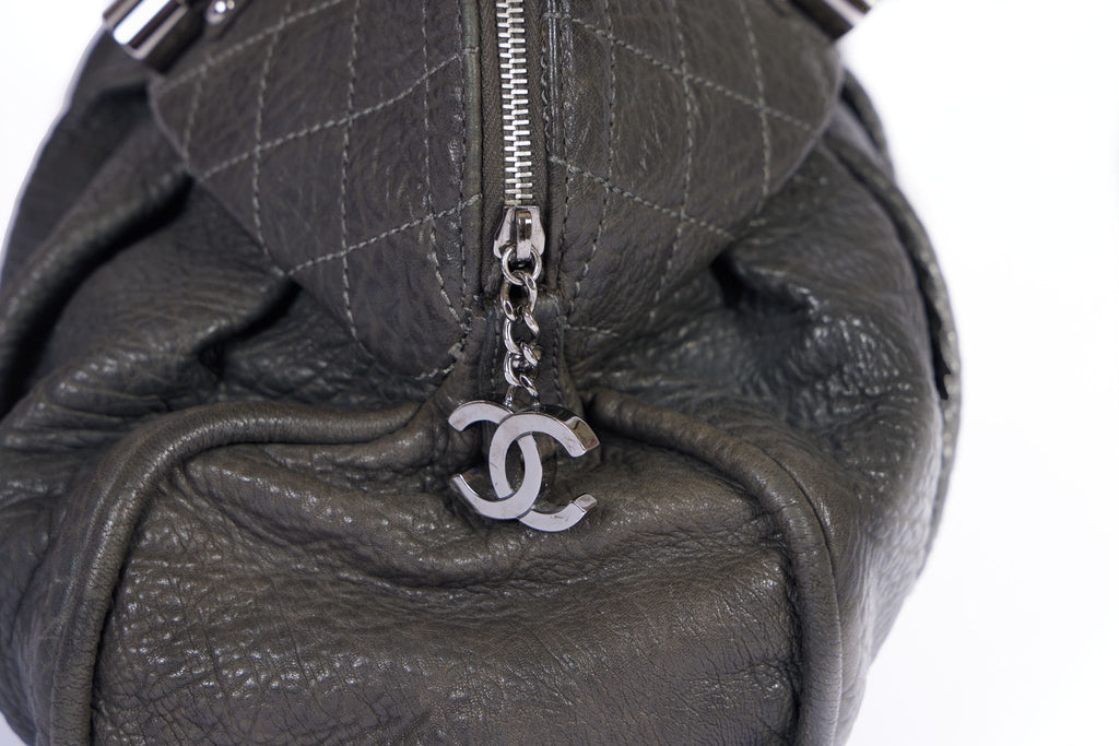 Chanel Gray Distressed Large Tote