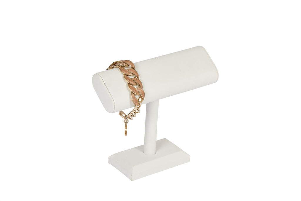 Chanel Beige Leather Chain Bracelet