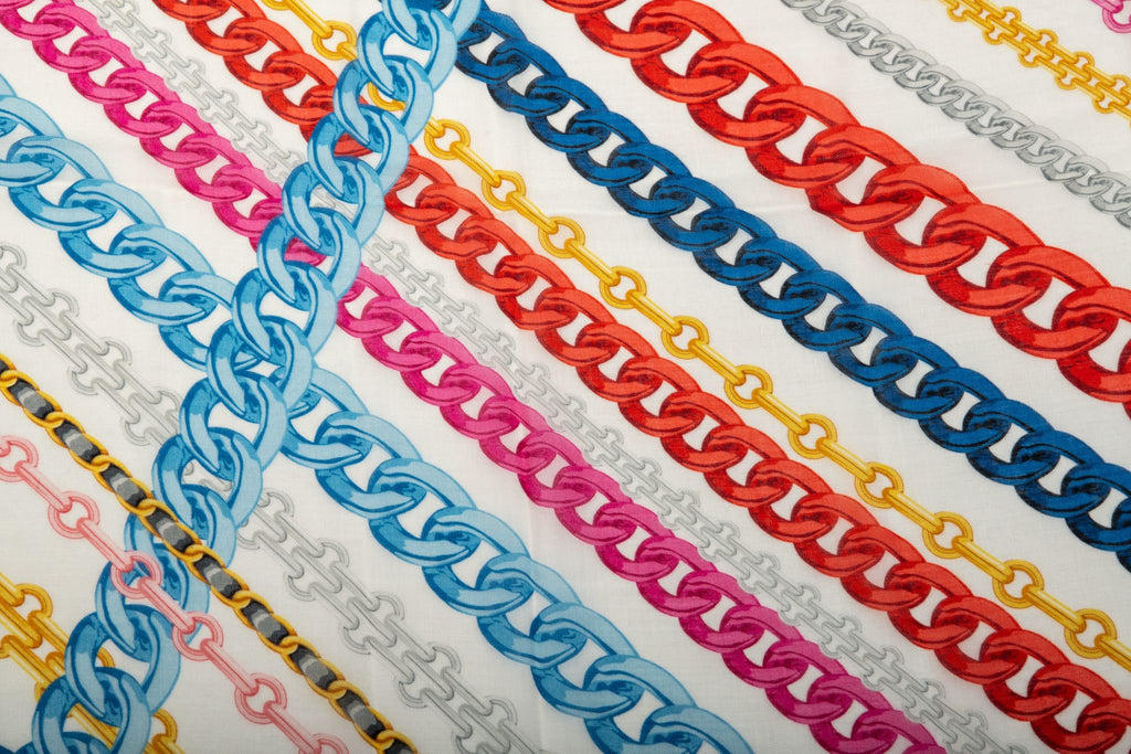 Chanel Cashmere Silk Chains Shawl