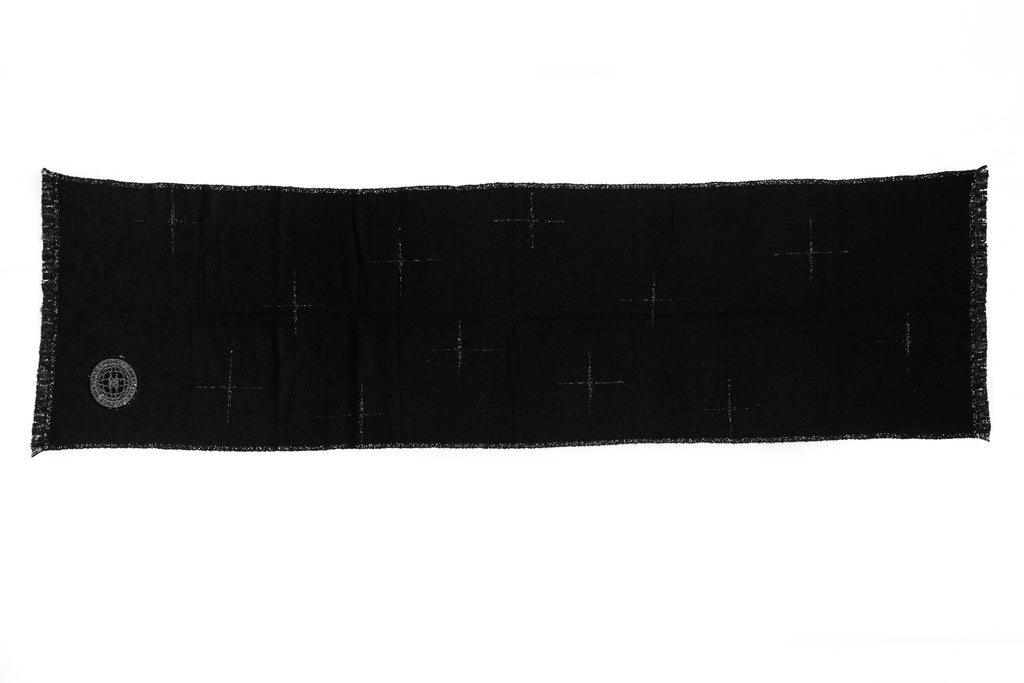 Chanel BN Black & Lurex Cashmere Shawl