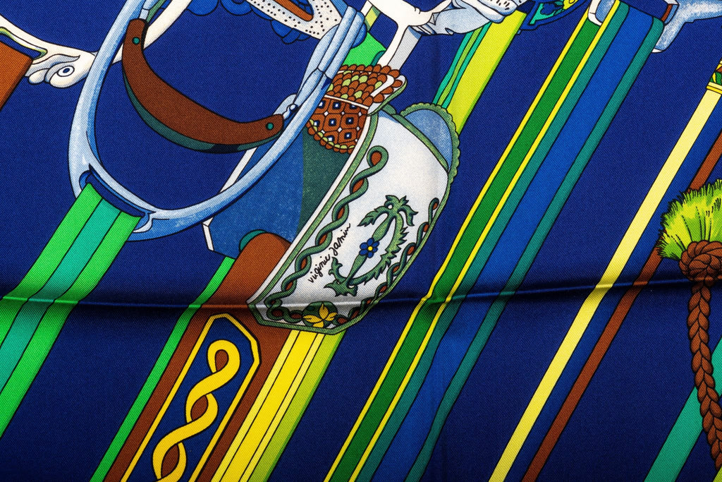 Hermes Councour D'Etriers Silk Scarf