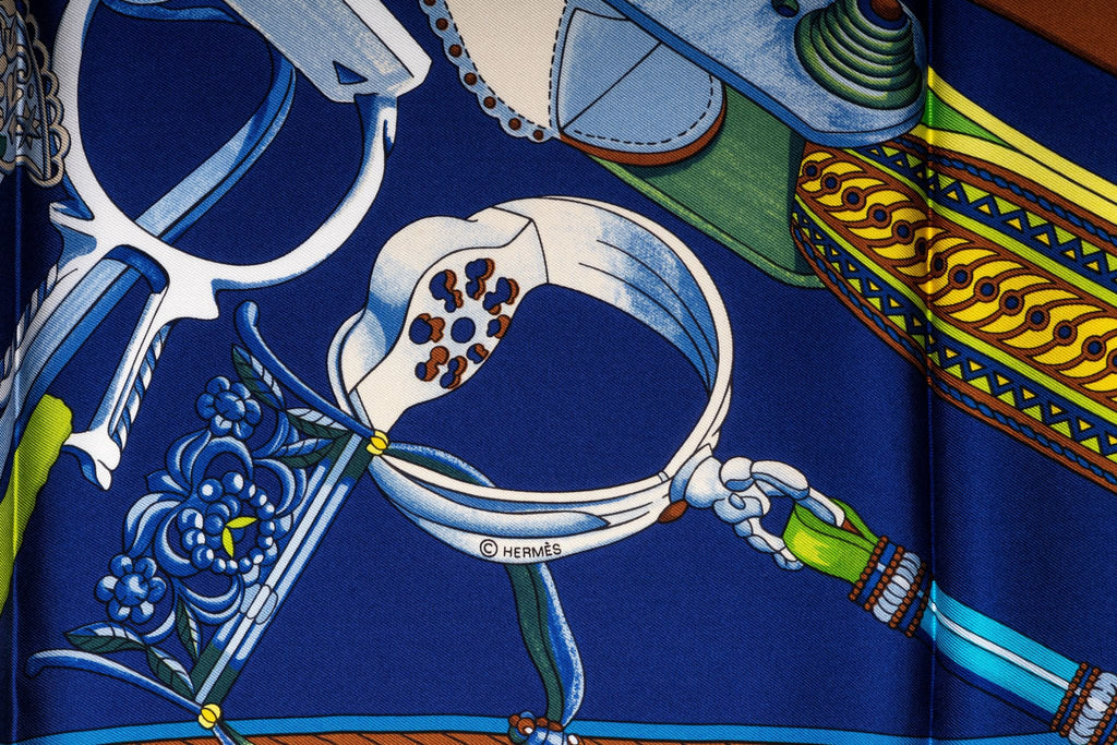 Hermes Councour D'Etriers Silk Scarf
