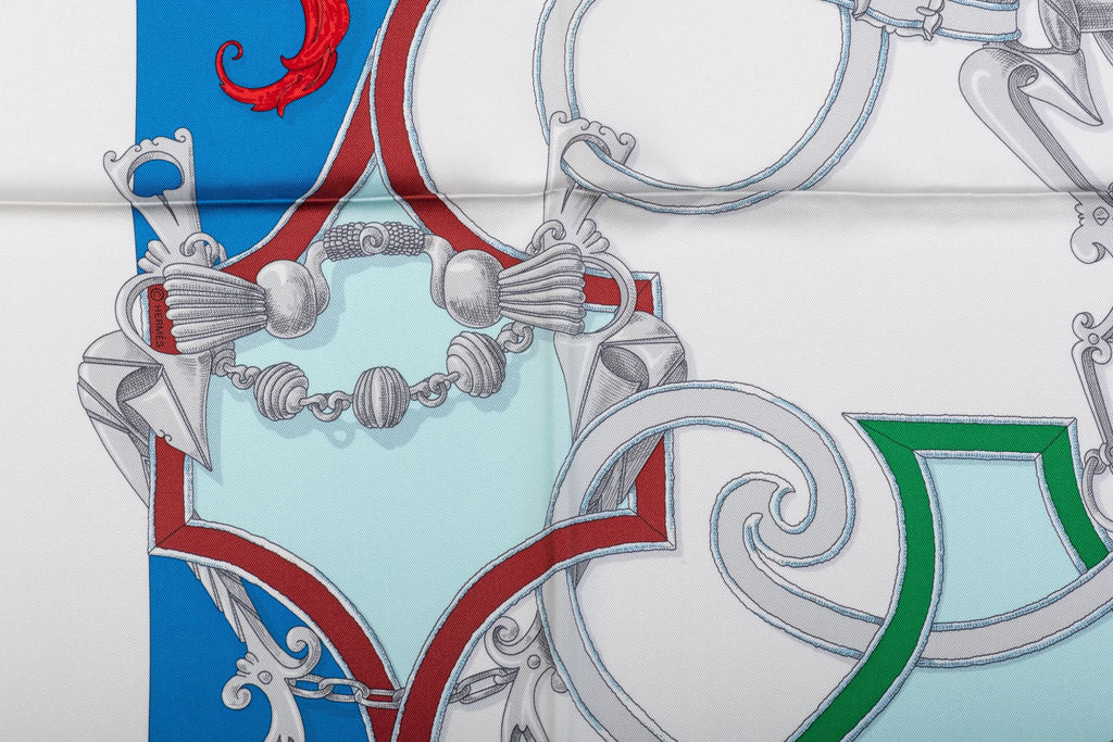 Hermes Patchwork Silk Scarf