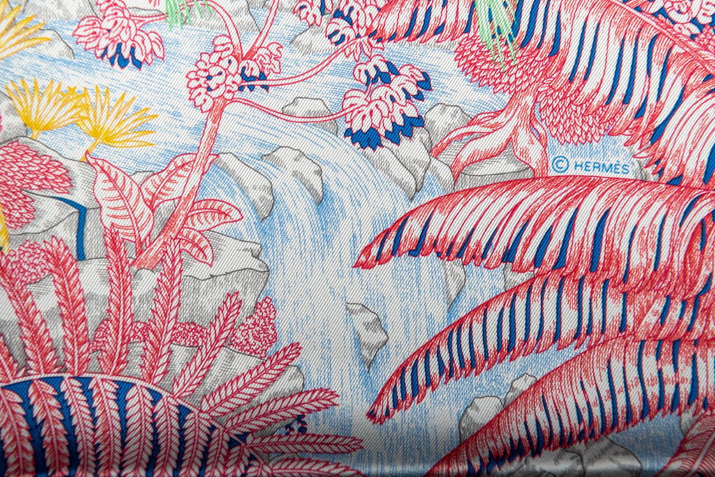 Hermes BNIB Tropical Garden Silk Scarf