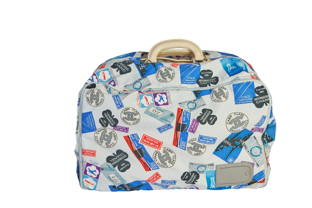 Chanel Paris/NY Cream Traveler Weekender