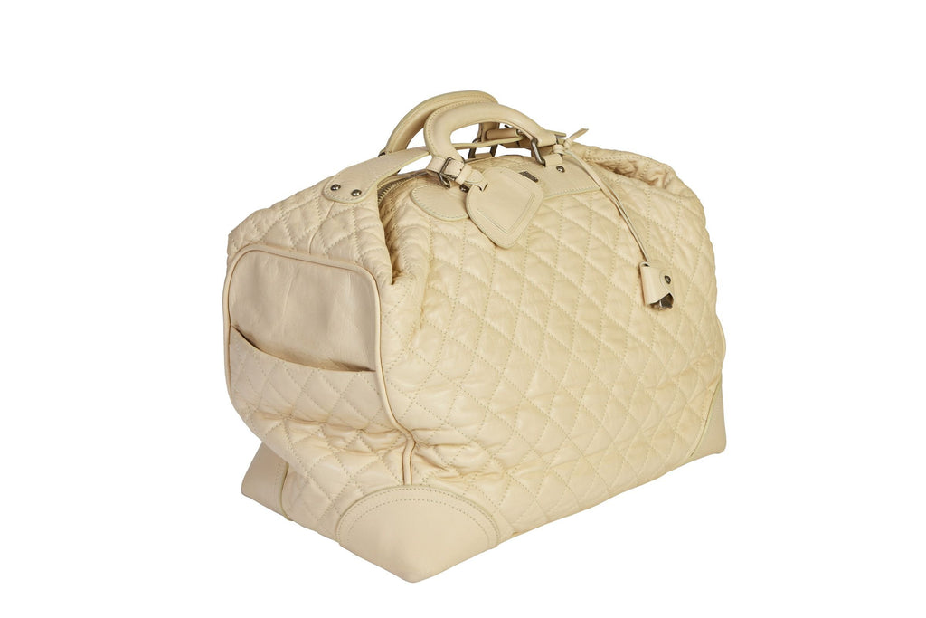 Chanel Paris/NY Cream Traveler Weekender