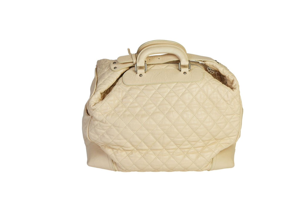 Chanel Paris/NY Cream Traveler Weekender