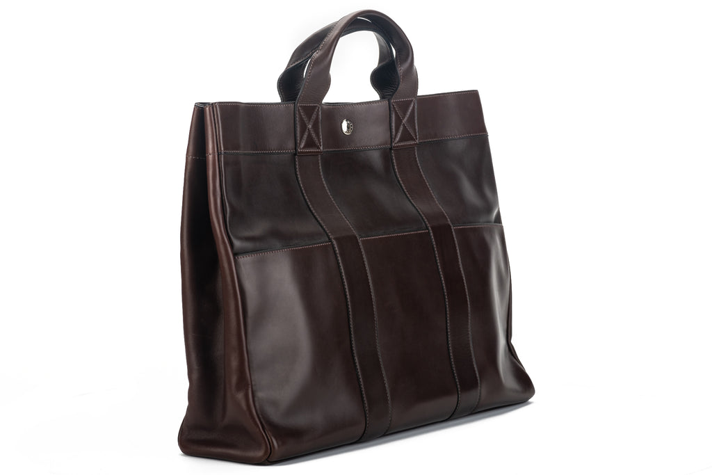 Hermes Cocoa Brown Leather Handbag