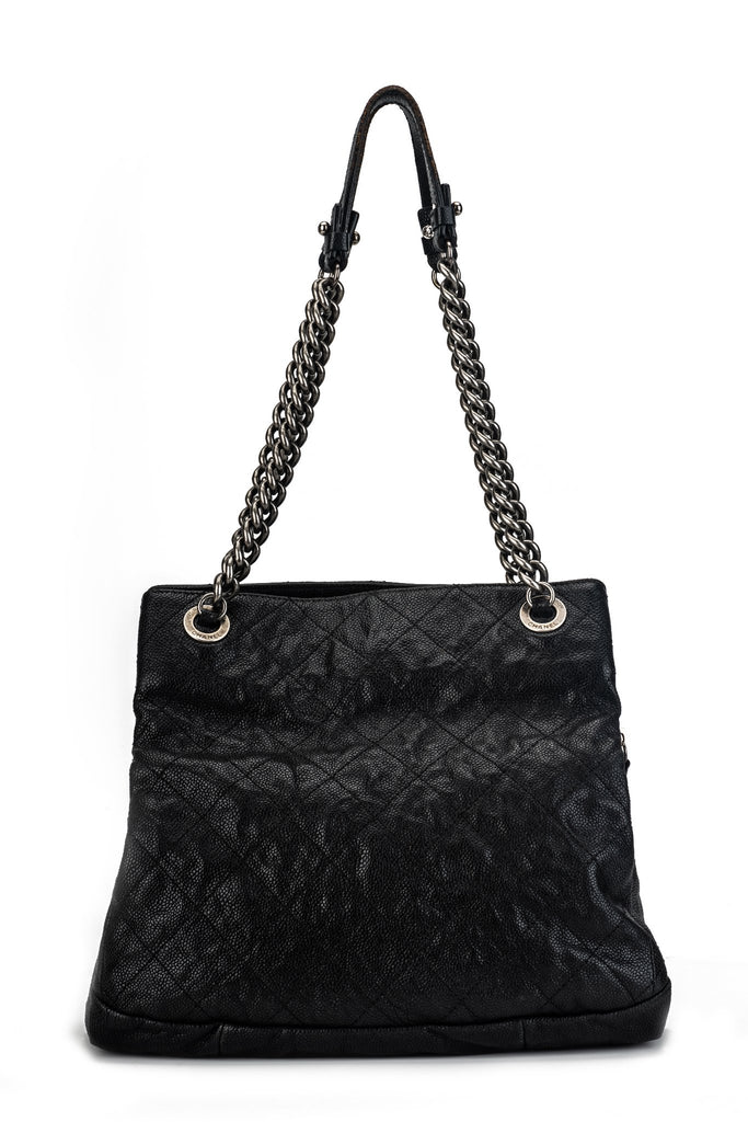 Chanel Black Caviar 3 Compartments Bag