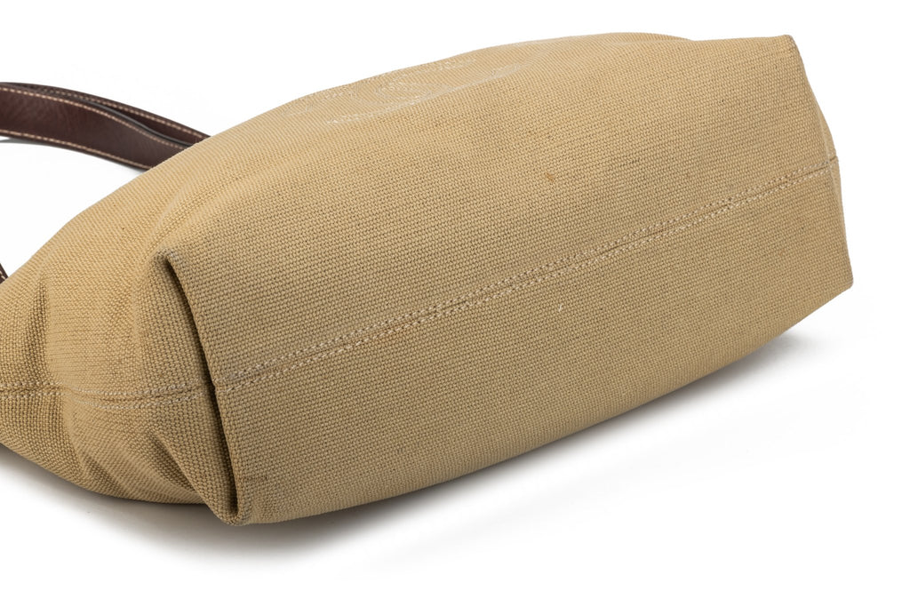 Chanel Brown Raffia Shoulder Tote