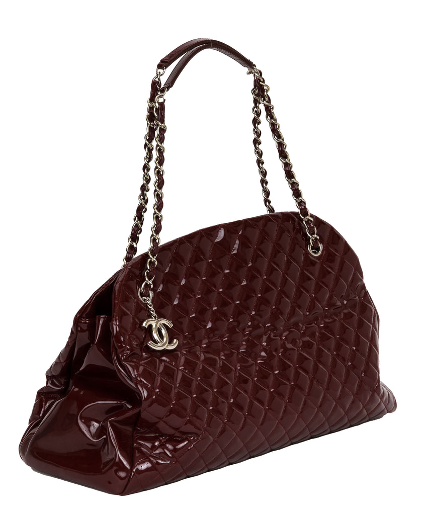 Chanel XXL Burgundy Patent Mademoiselle