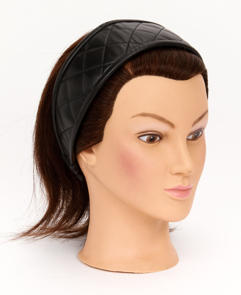 Chanel Black Quilted Vintage Headband