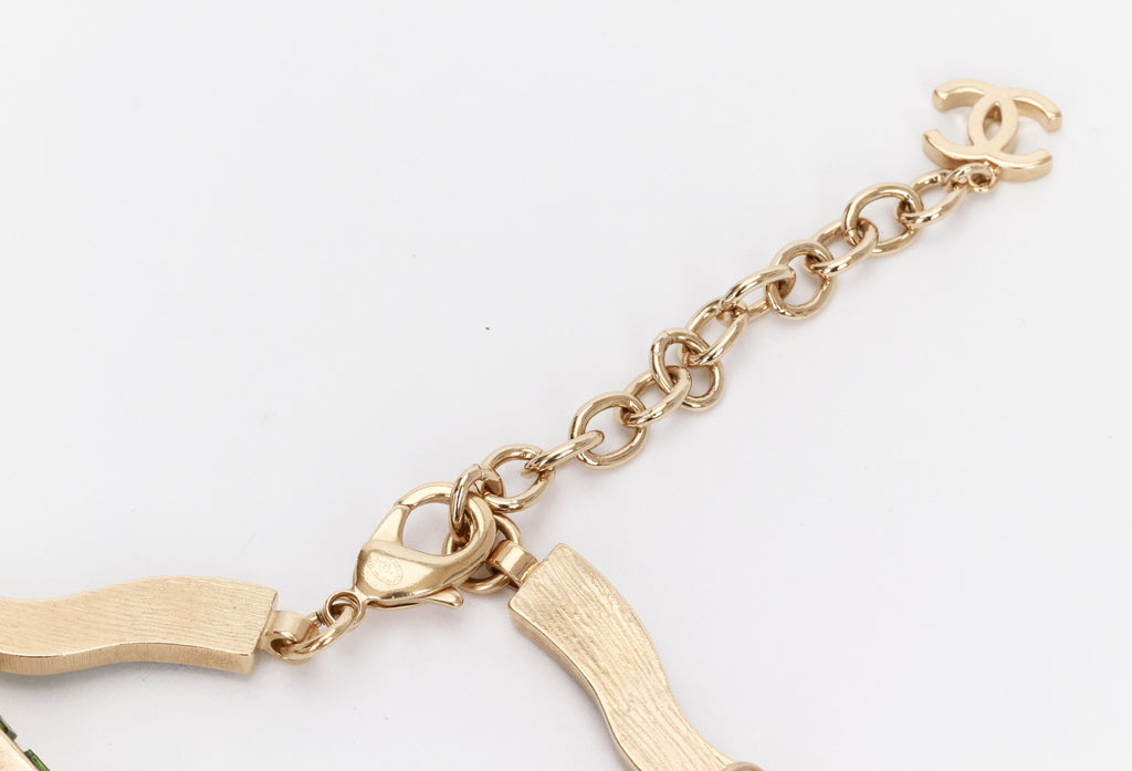 Chanel necklace w/triple pendant gripoix