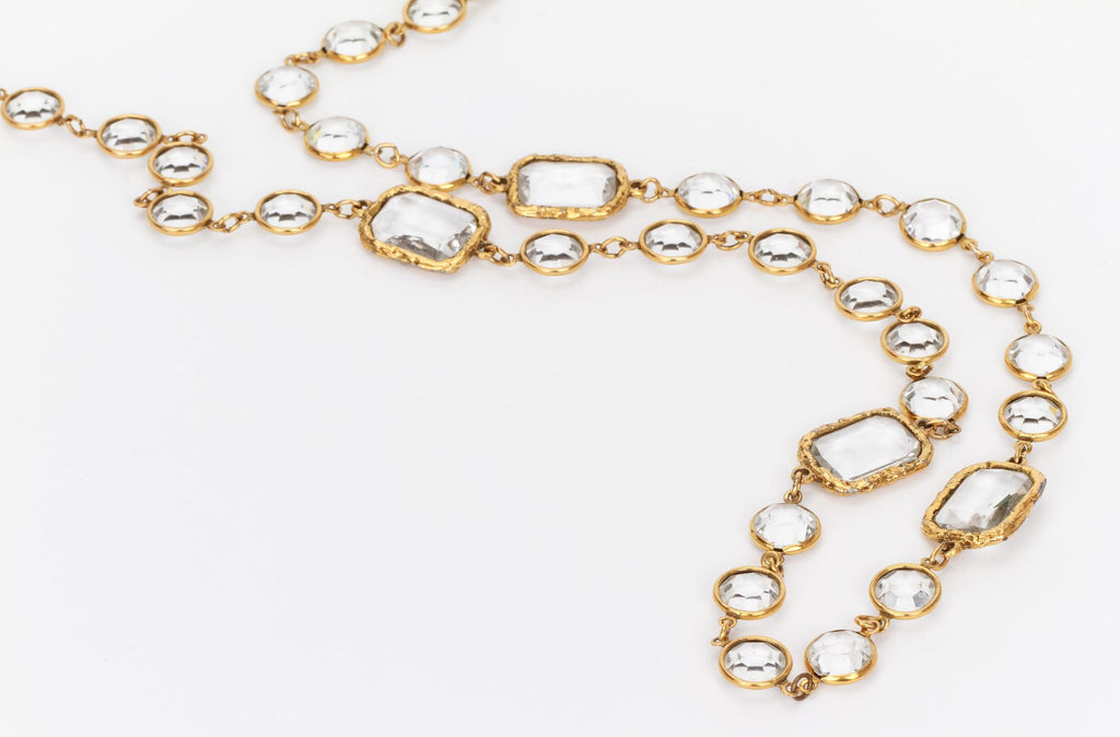 Chanel Clear Chicklets Sautoir Necklace