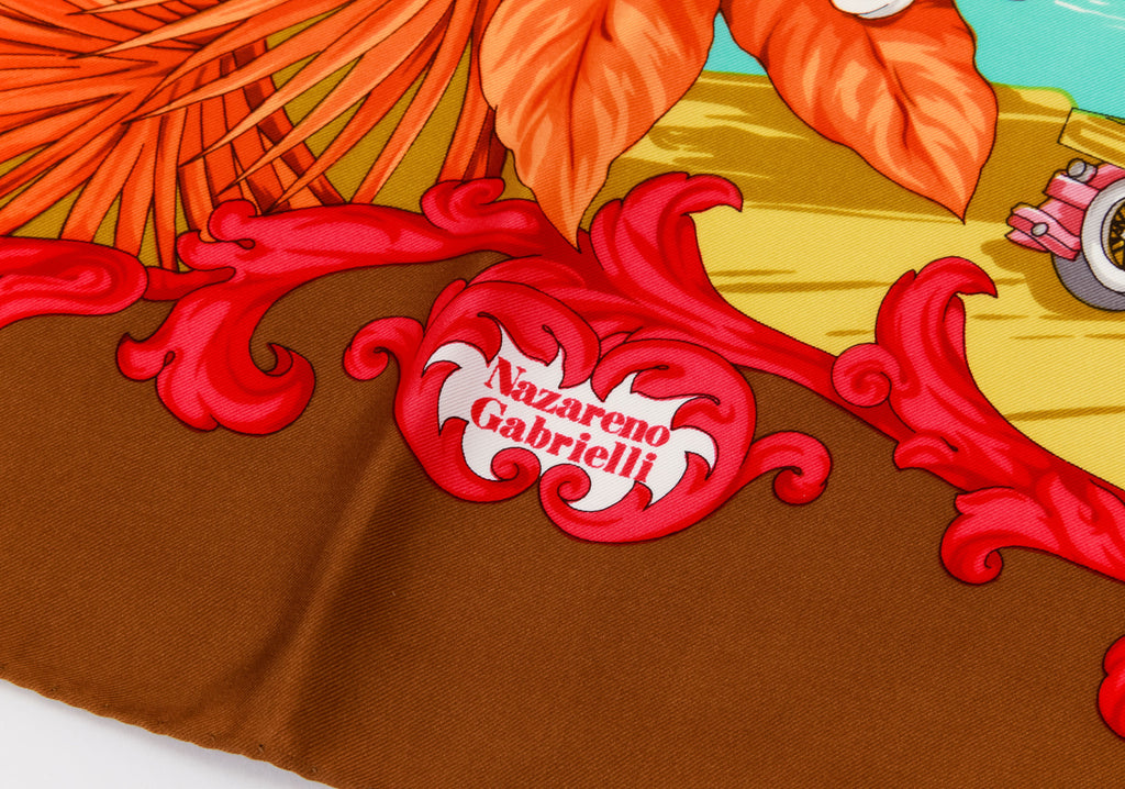 Nazareno Gabrielli Floral Silk Scarf