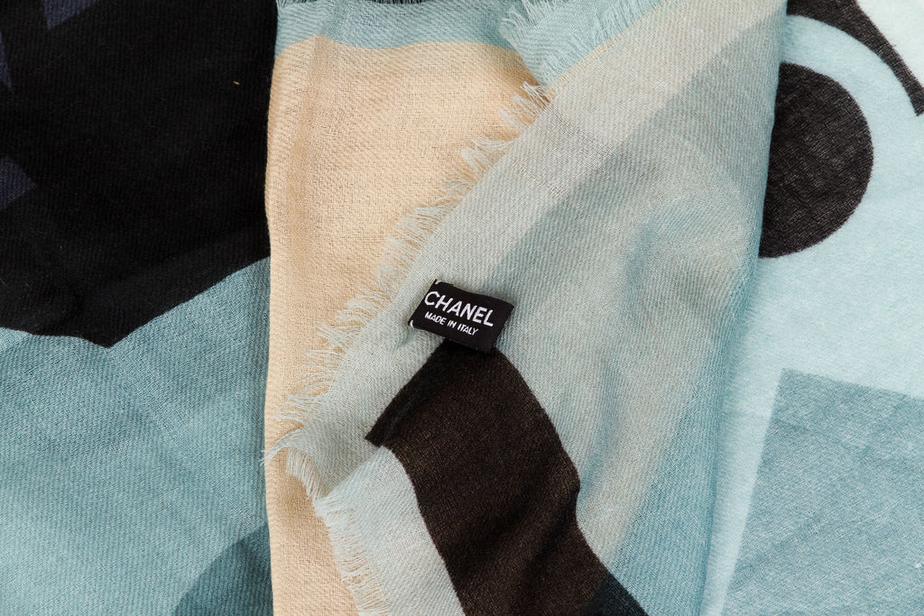 Chanel brand new Paris skyline cashmere