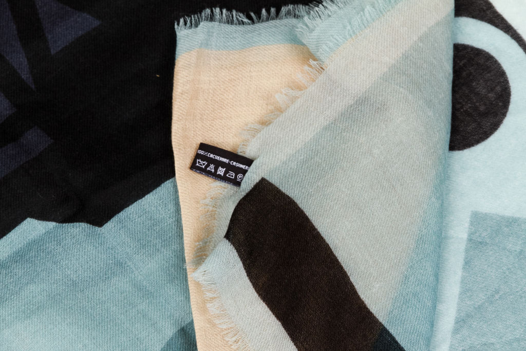 Chanel brand new Paris skyline cashmere