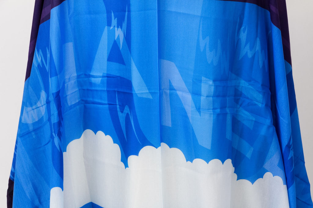 Chanel Blue Clouds Sarong With Pouch