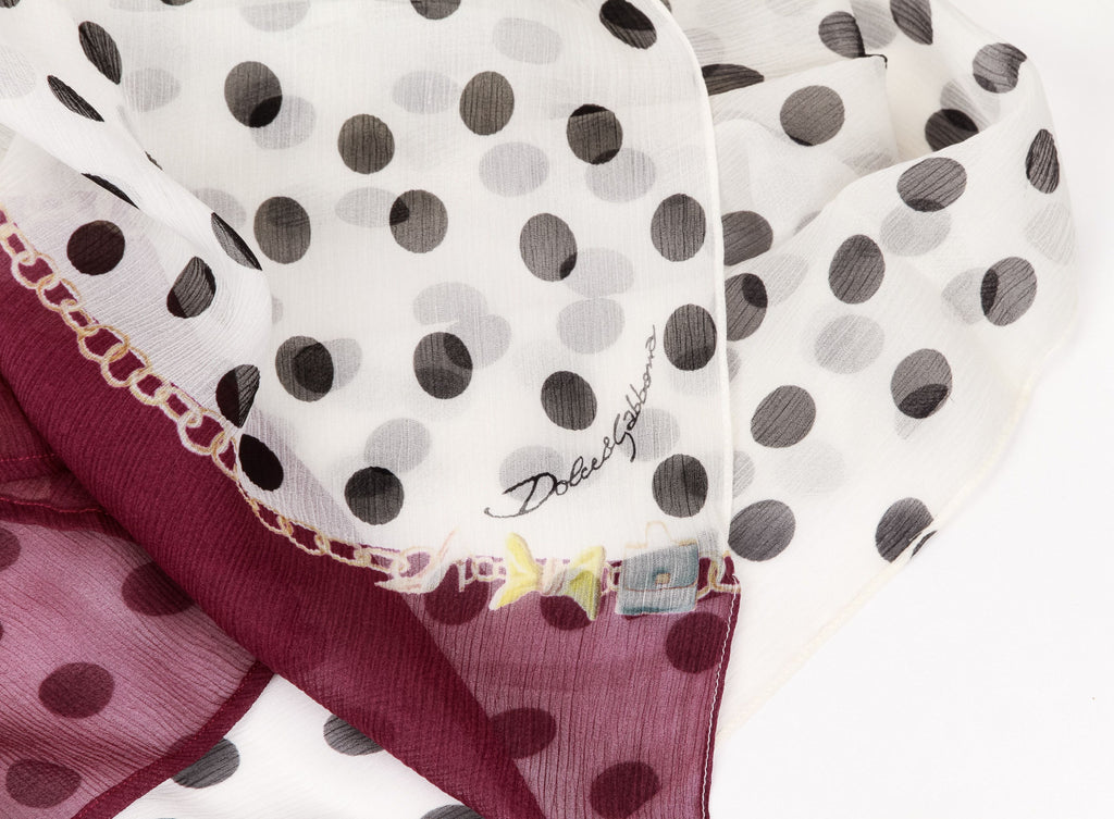 Dolce & Gabbana oversize polkadots shawl