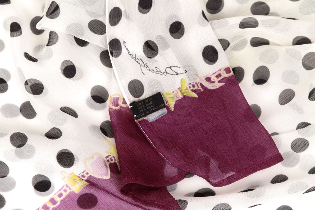 Dolce & Gabbana oversize polkadots shawl