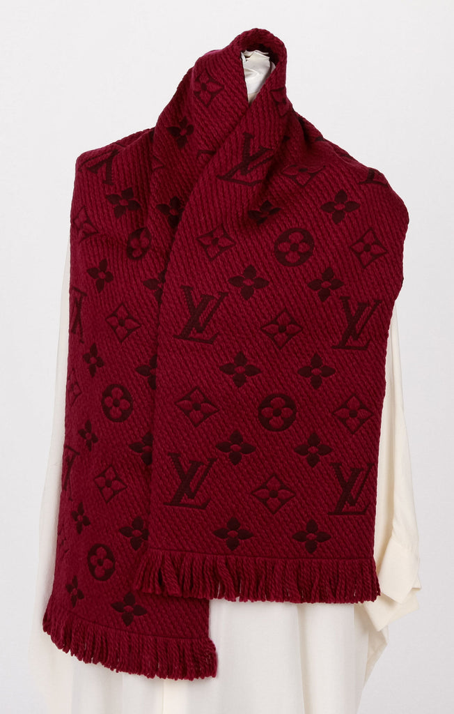 New Vuitton Logomania Plum Scarf