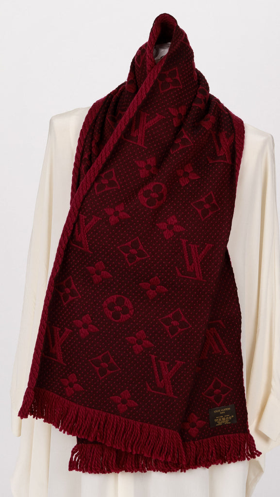 New Vuitton Logomania Plum Scarf