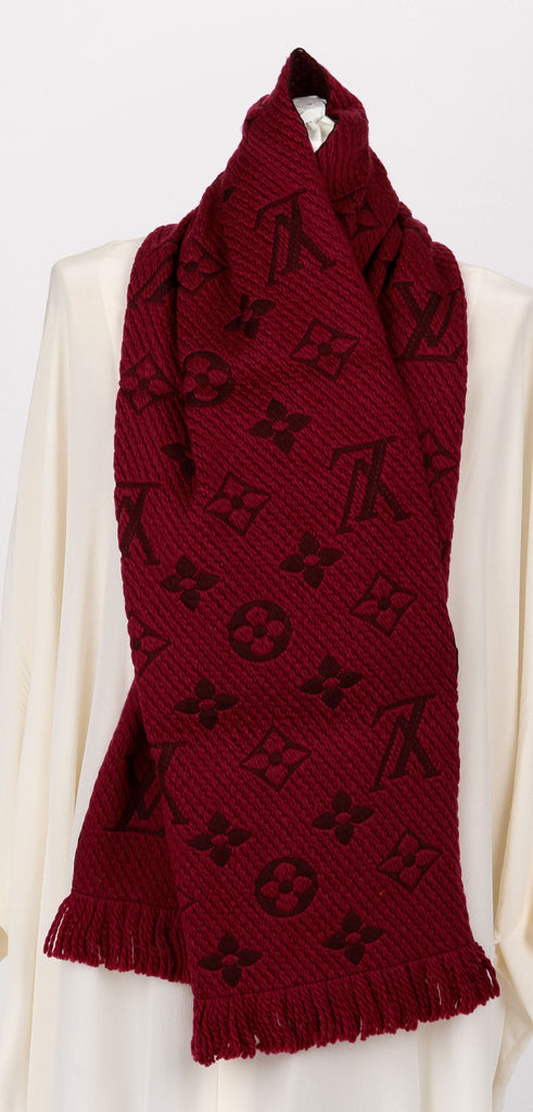 New Vuitton Logomania Plum Scarf