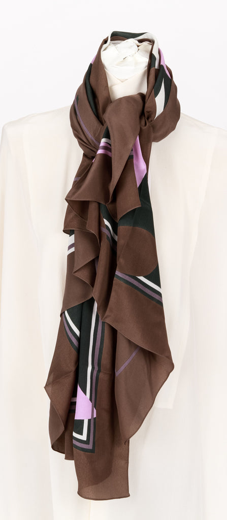 Dior new oversize silk shawl taupe