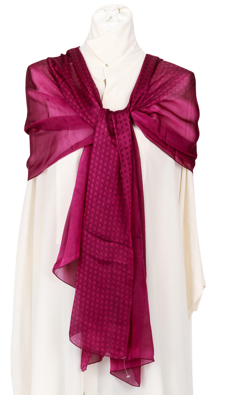 Dior Brand New Purple Quilted Stole