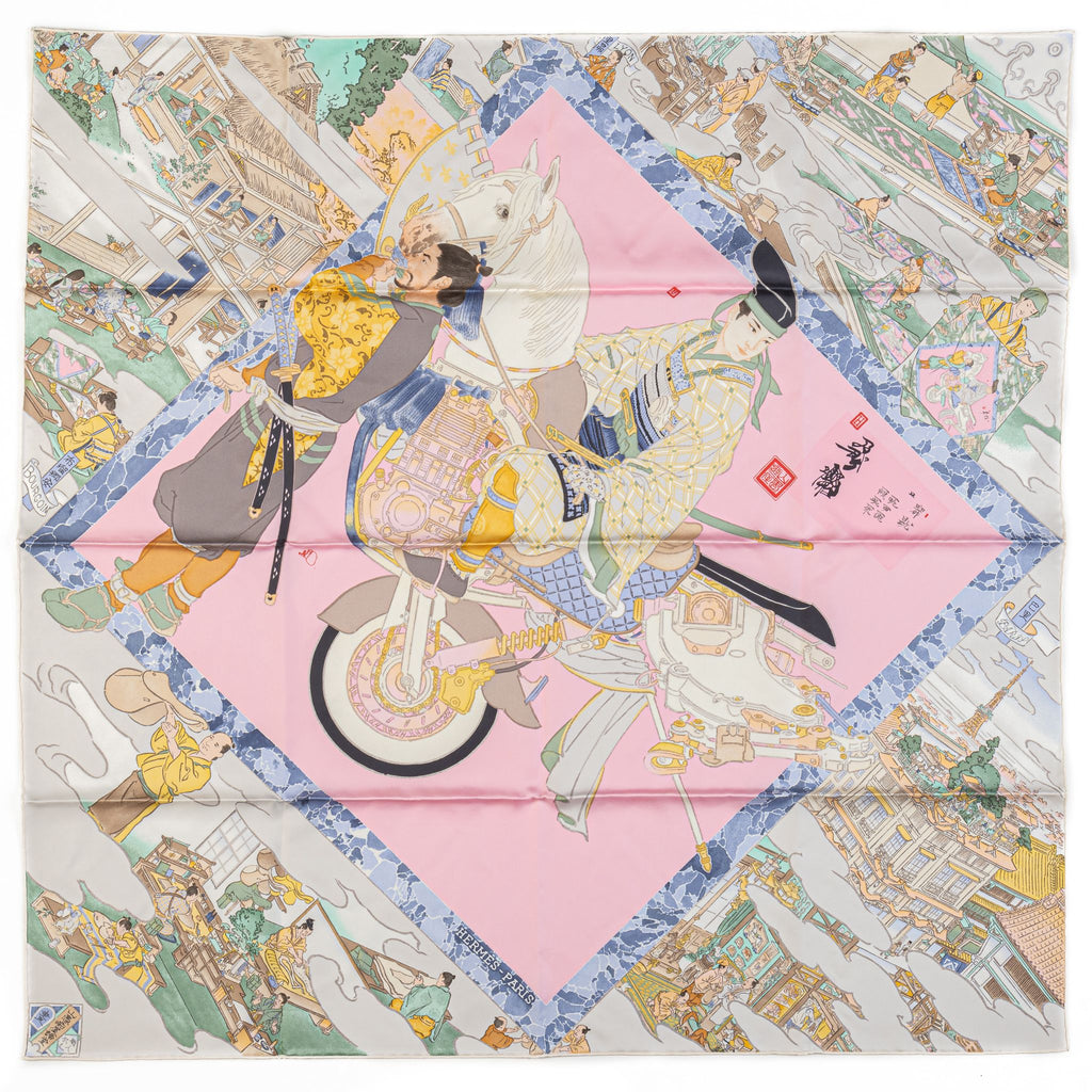 Hermès Les Artisans D Hermes Silk Scarf