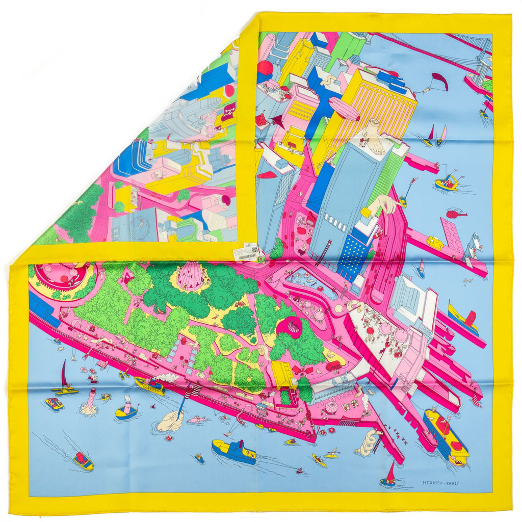 Hermès Rare Ugo Gattoni NY Silk Scarf