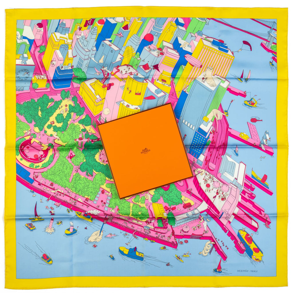 Hermès Rare Ugo Gattoni NY Silk Scarf